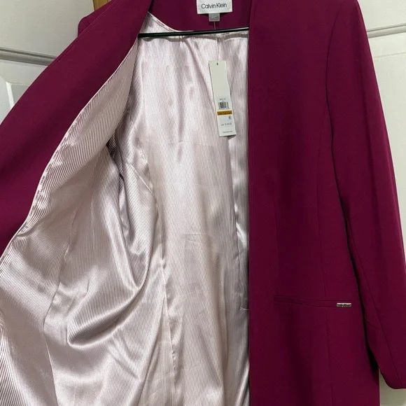 Calvin Klein Women's Fuchsia Blazer - Picture 7 of 7